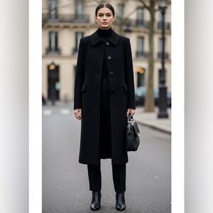 D’Allairds Women's 1980’s Wool Dress Coat